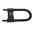 Bike U Lock 4 Digit Combination Padlock Heavy Duty Anti Theft U Lock with Adjustable Shackle for Glass Door Gate Shed Fence