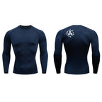 Grafische Kompressionsshirts für Herren, athletisch, schnell trocknend, Rash Guard, dehnbar, Baselayer, Unterhemden, Fitnessstudio, Workout, Lauf-T-Shirt-Oberteile