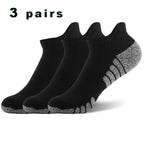 3 Paar professionelle Lauf-Sport-Fitness-Knöchelsocken Herren Handtuchsocken Outdoor-Sport Kurze Socken Herren und Damen Socken GIFRS