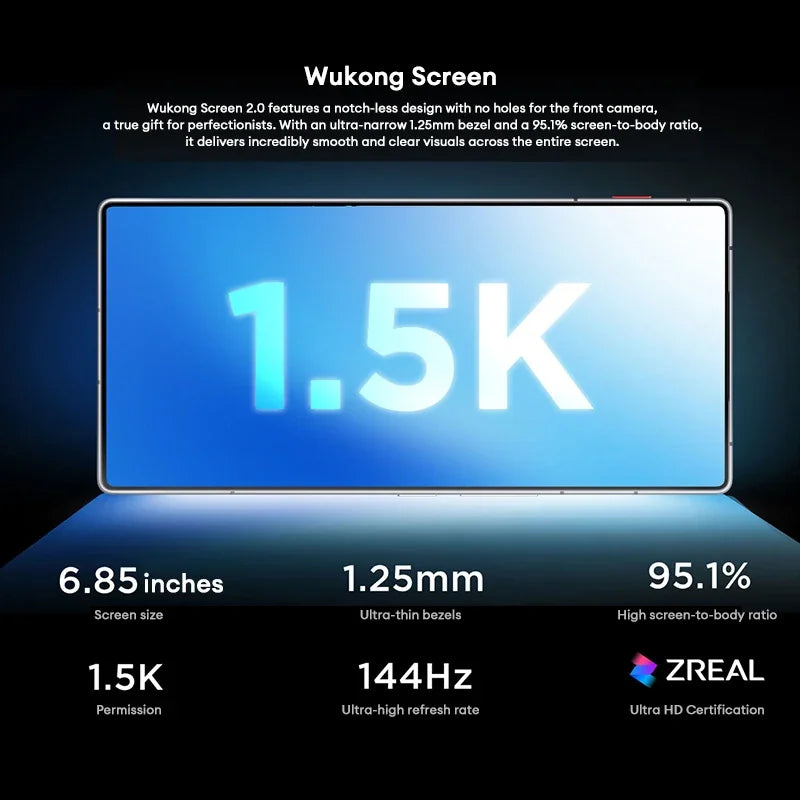 REDMAGIC 11 Air ist mit einem Prozessor 8 Elite und RedCore R4 sowie einem Hochleistungsakku von 7.000 mAh ausgestattet und bietet ein e