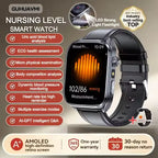 Neue Gesundheitsuhr Harnsäure Blutdruck Blutsauerstoff Körperanalyse Körperfett Smartwatch EKG+PPG Bluetooth Anruf Uhr Frauen Männer