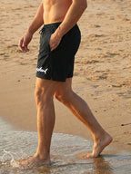 Hai-Grafik Herren Badeshorts Sommer Lässige Strandshorts mit Netzfutter Reißverschlusstaschen Schnell trocknende Badehose