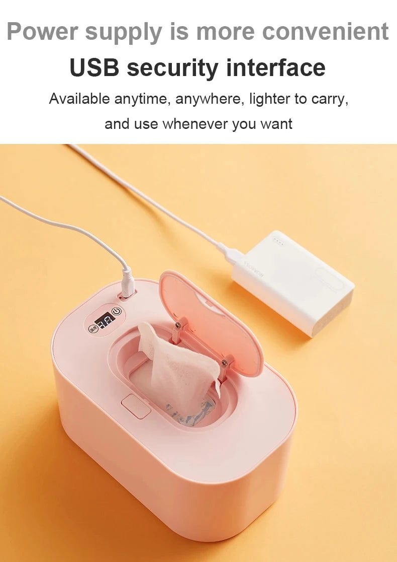 Baby Feuchttücherwärmer Spender Thermostat Wärmer Taschentuchbox Servietten Elektrische Heizung Isolierung Aufbewahrungsbox Halter