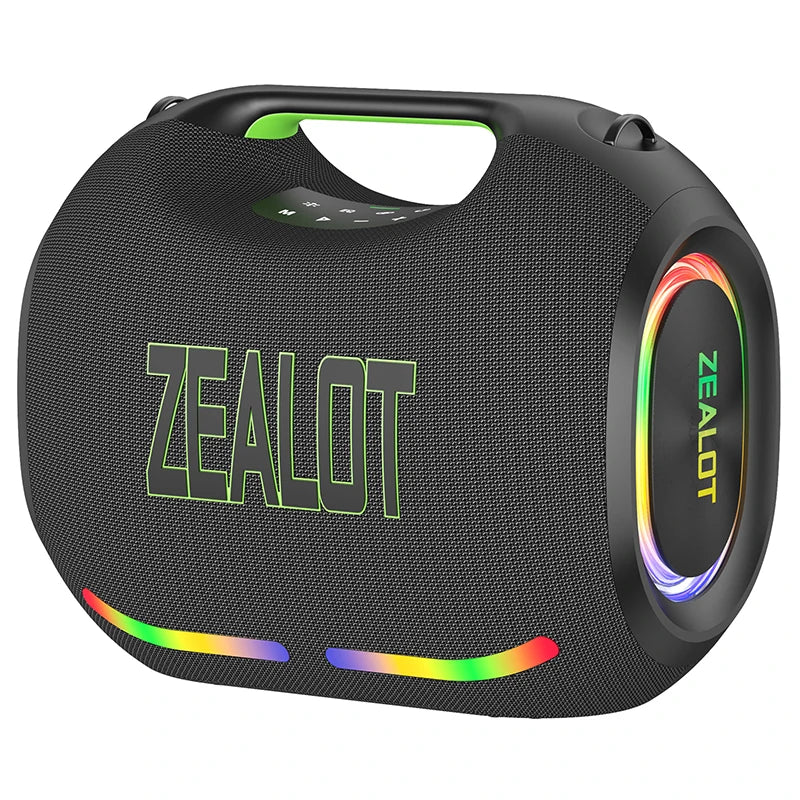 ZEALOT-ZE21 250W Tragbarer Bluetooth Lautsprecher Hohe Lautstärke Wasserdicht 48000mAh Kabelloser TWS Subwoofer Unterstützt USB/TF/AUX RGB-Licht
