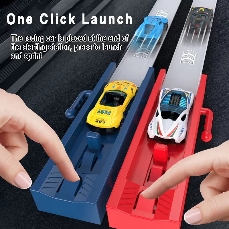 Kinderspielzeug Rennstrecke Spielzeugfahrzeug mit Legierungsauto Slot Car Rennstrecke Set Lernspiel Jungen Spielzeug für 6 7 8-12 Jahre Jungen Geschenke Hauptbild