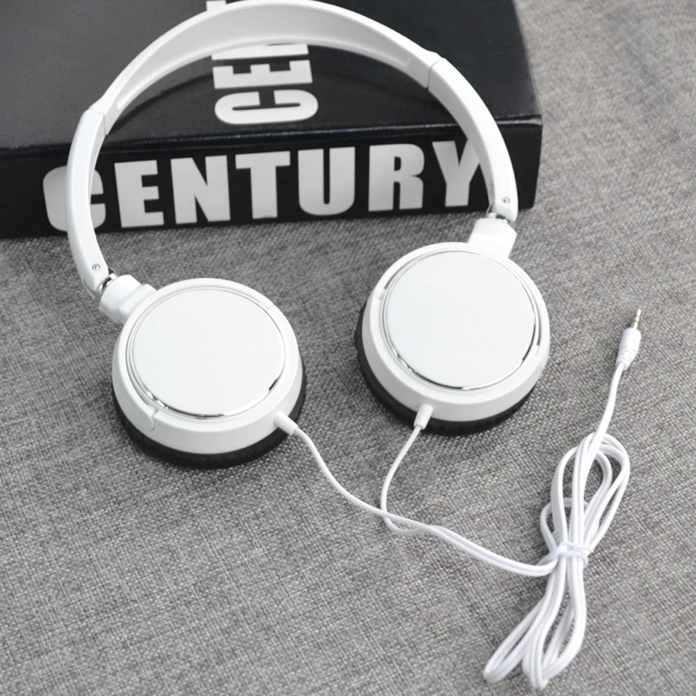 Universeller Kopfhörer Over-Ear Faltbar Kabelgebundene Ohrhörer HiFi-Stereo-Sound Tragbares Headset 3,5-mm-Kopfhörer HiFi-Stereo-Sound