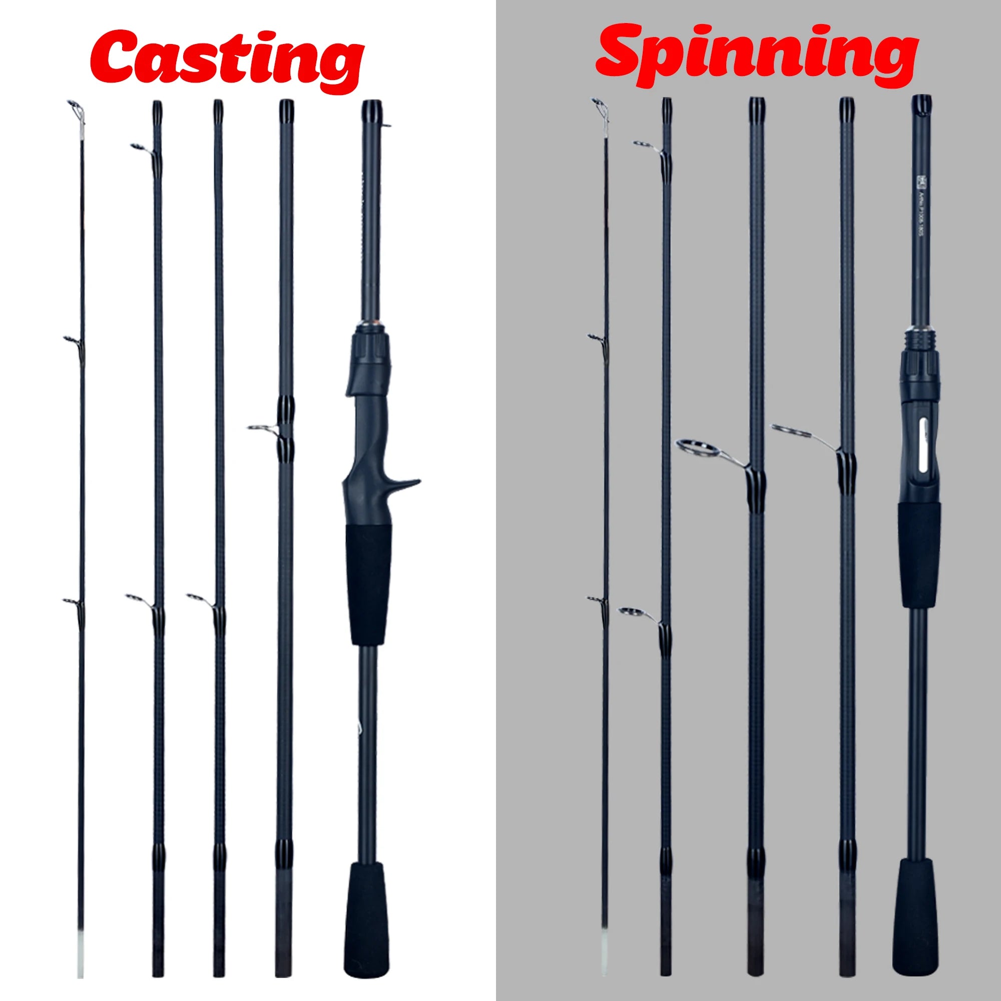PHISHGER Spinnrute Baitcasting Reiserute Kohlenstoff Miniware Für Angelruten Wurfgewicht 5-30g M Fast Ultraleicht Köder Forellenrute