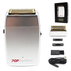 11000 U/min POP Barbers P620 Professioneller elektrischer Herren-Barttrimmer Doppelfolienrasierer Elektrorasierer USB-Haarschneidemaschine