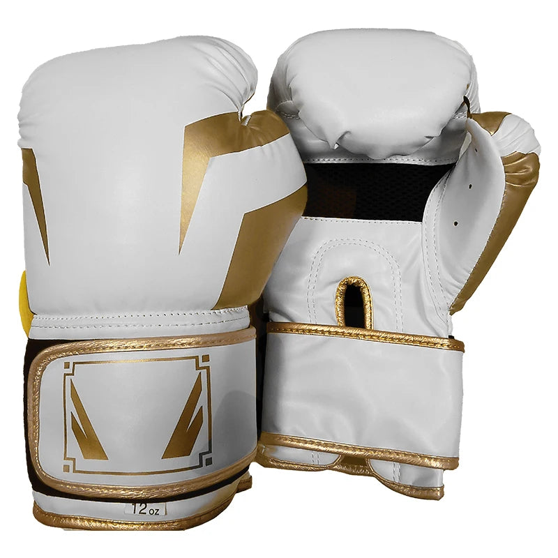 6 Unzen, 8 Unzen, 10 Unzen, 12 Unzen, 14 Unzen, 16 Unzen Boxhandschuhe, atmungsaktive professionelle Boxhandschuhe aus PU-Leder für Taekwondo, Muay Thai