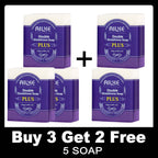 AILKE Double Glutathione PLUS Whitening Soap Bar, Reduce Dark Spots, Deep Clean Skin, Natural Lavender Scented for Face & Body