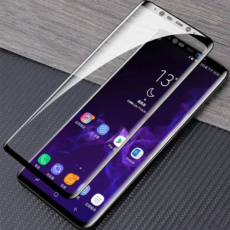 3 Pcs Tempered Glass For Samsung Note 9 10 20 Ultra Samsung S24 S23 S22 S21 S20 Ultra S10 S9 S8 Plus Full Cover Screen Protector