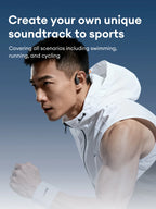 Lenovo S106 True Bone Conduction Headset Bluetooth 6.0 IPX8 Wasserdichte Kopfhörer 32GB MP3 HIFI Ohrhörer mit Mikrofon zum Schwimmen