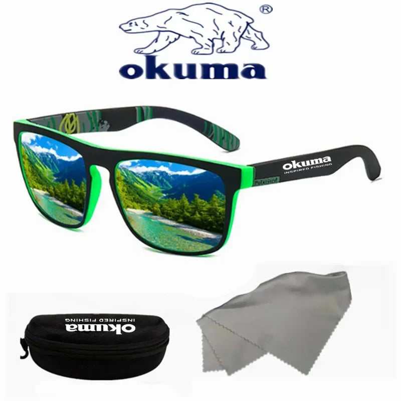 Okuma polarisierte Sonnenbrillen UV400 für Herren und Damen Outdoor-Jagd, Angeln, Autofahren, Radfahren, Sonnenbrillen, optionale Box