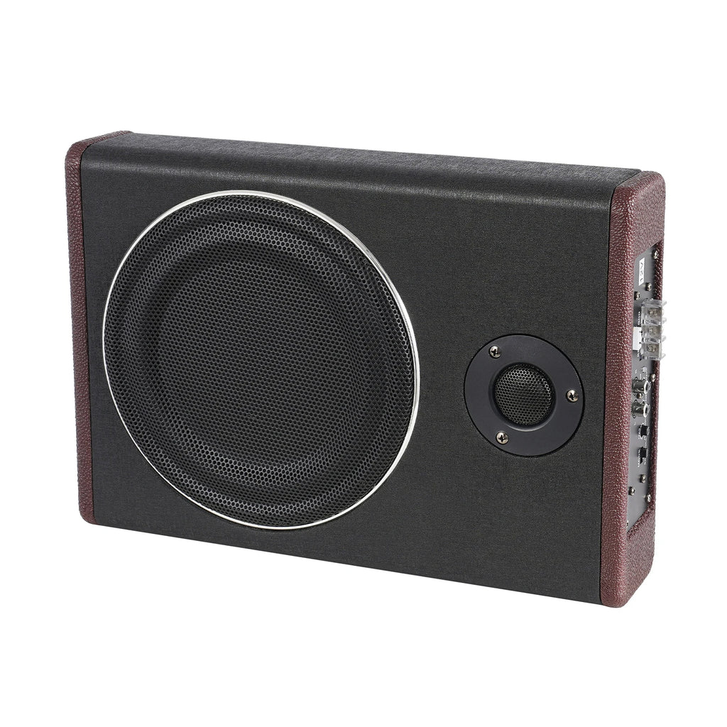 8 Inch Ultra Slim Car Subwoofer Under Seat 12V 600W Car Active Subwoofer Compact Car Bass Audio Car Stereo Amplifier Speaker