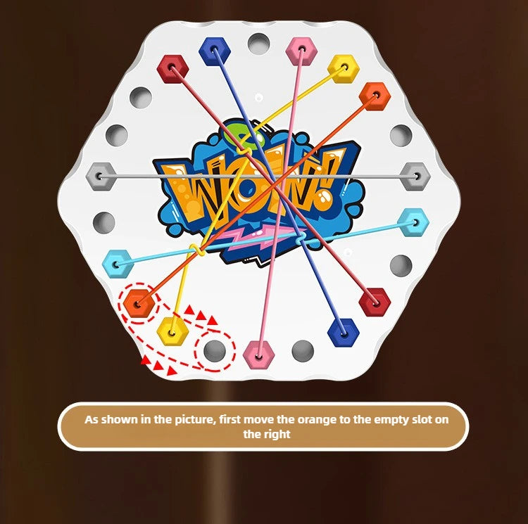 Kinder Seilknoten Puzzle Brettspiel Farbige Linie Gedrehte Verbundene Seile Logik Denkspiel Tischspiel Eltern Kind Interaktives Spielzeug