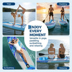 Aufblasbares Stand-Up Paddleboard Komplettset mit verstellbarem Paddel/Handpumpe für Wassersport und Surfen im Freien