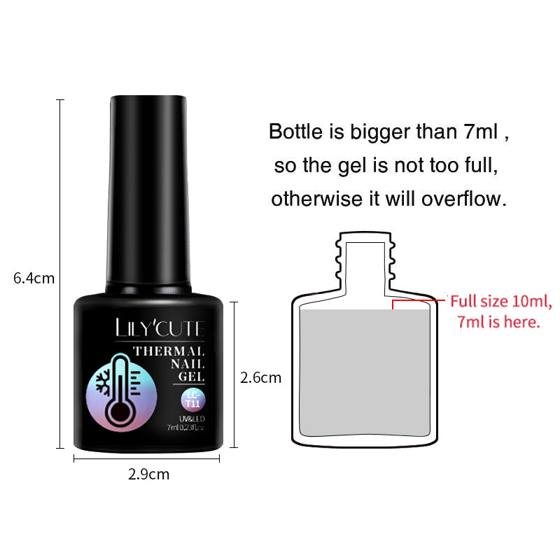 LILYCUTE 7ML 6PCS Neon Gel Nagellack Set fluoreszierend Farbwechsel Semi Permanent Soak Off Maniküre-Kit Nail Art Gel