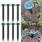 4/8X Solar-Vertreiber Solarbetrieben Ultraschall Sonic Maus Maulwurf Schädlings Nagetier Abwehr Vibrationswelle Garten Rasen Bauernhof Feld Außenbereich