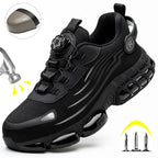 Unzerstörbare Stahlkappen-Sicherheitsschuhe Rutschfeste Abriebfeste Arbeitsschuhe Herren Robuster Bequemer Sneaker