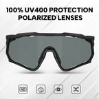 BUCKLOS Polarisierte Fahrradbrille UV400 Rennrad-Mountainbike-Brille TR-90 Rahmen Winddichte Outdoor-Sportbrille Fahrradteile