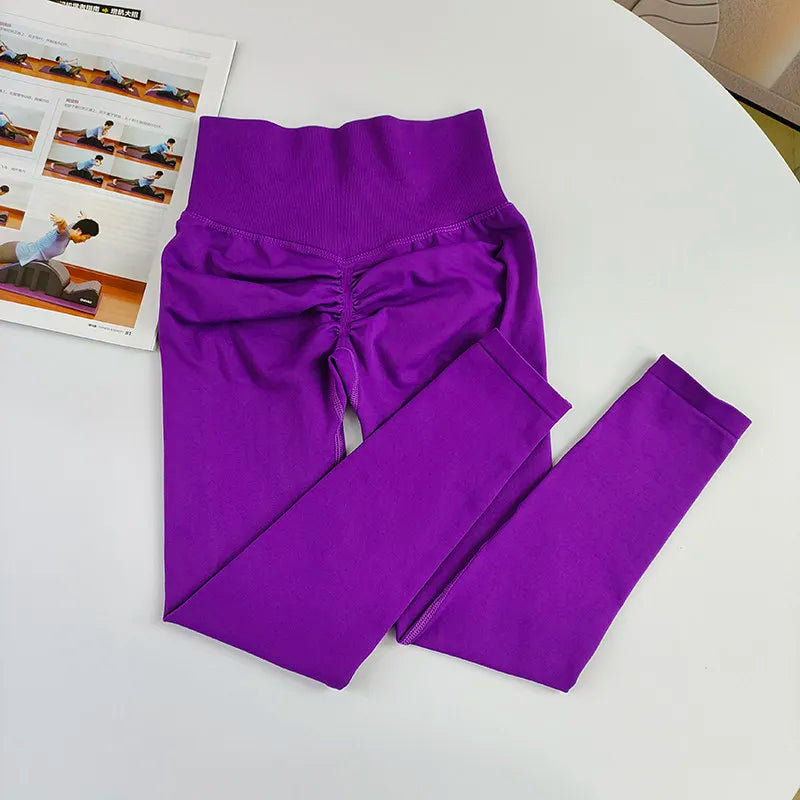 Nahtloser Yoga-Anzug für Damen, hohe Taille, Sport-BH, Leggings, Fitnessstudio-Set, Fitness-Anzug, Workout-Leggings-Set, Pilates-Sportbekleidungs-Outfit