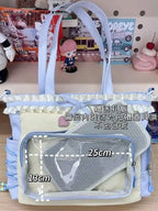 Neue Y2K Süße Japanische Ita Bag Lolita Mädchen Transparente Umhängetasche Große Kapazität Umhängetasche Lässige Tasche DIY Display Handtaschen