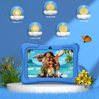 PRITOM Tablet for Kids 7 Inch Android 11 32 GB WiFi Bluetooth Dual Camera Educational Software Installed with Proof Case