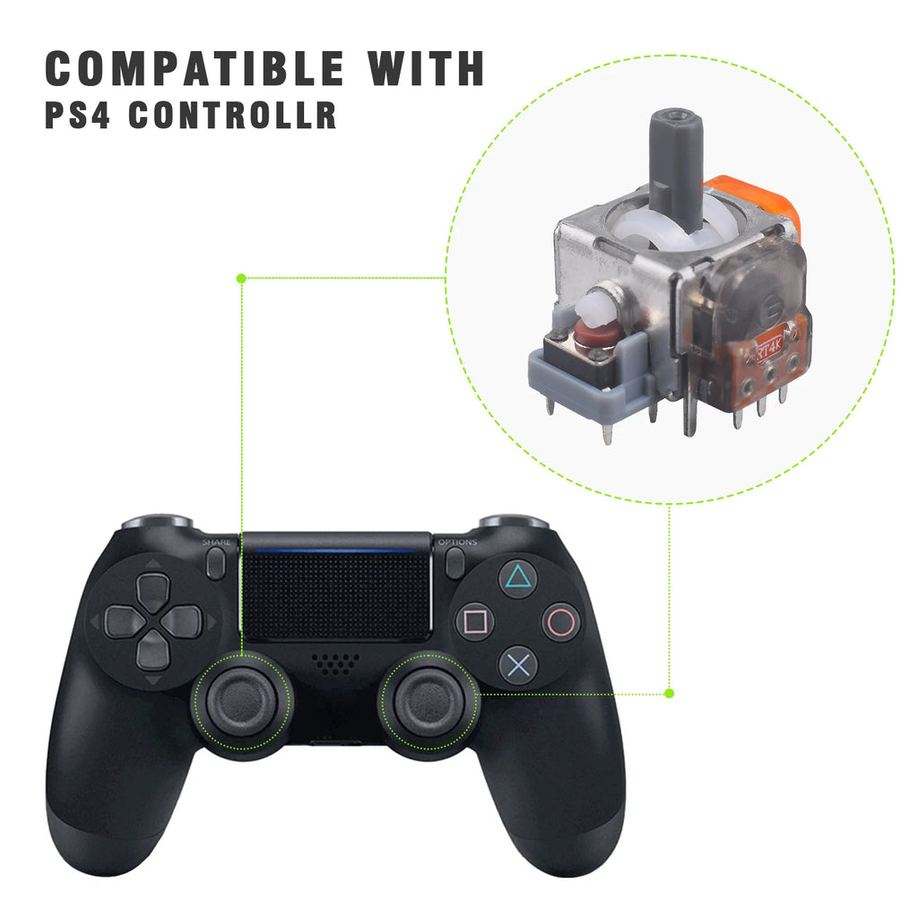 2/10 Stück Ersatz-TMR-Effekt-Joystick 3D-Analogstick für DualSense PS5 PS4 Controller für Xbox Series X/S Reparaturteile
