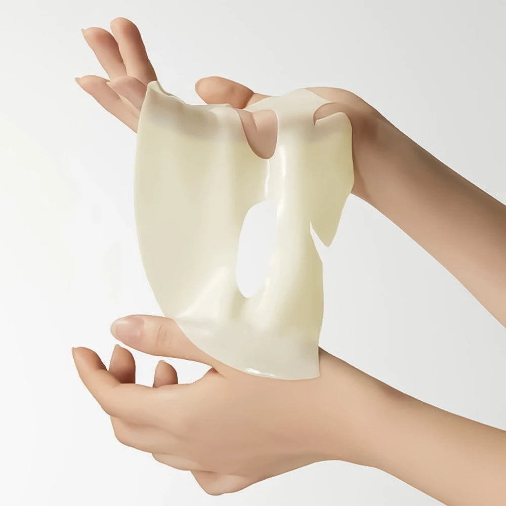 4 Stk./Box Absorbierbare Kojisäure Kurkuma aufhellende Gelmaske Kollagen Feuchtigkeitsspendende Gesichtsmaske Retinol Anti-Falten Straffungsmaske
