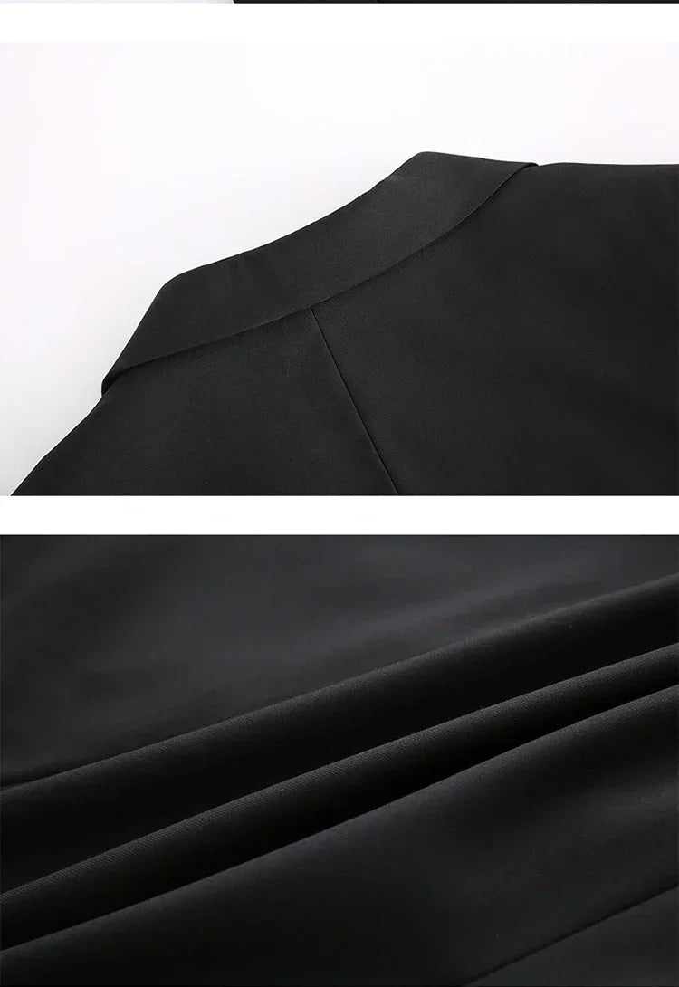 S-7XL Anzug Neu (Sakko + Weste + Hose) Koreanische Version der Slim-Fit-Arbeitskleidung Mode Business Herren Freizeit Hochzeits Gentleman-Anzug