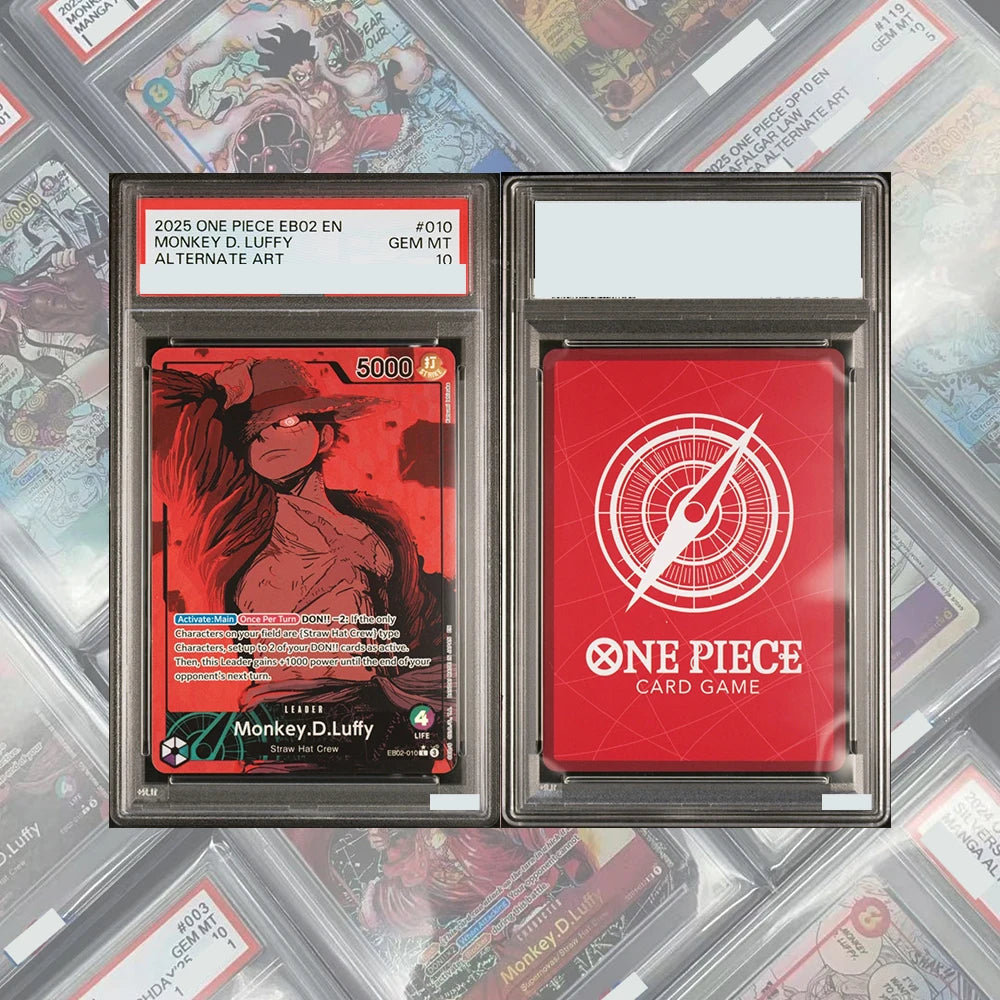 DIY PROXY OPCG SAMMELKARTE 2025 EB02 EXTRA BOOSTER ANIME 25. JUBILÄUM #010 MONKEY D.LUFFY ALTERNATIVE KUNST GEM MT10 KARTE