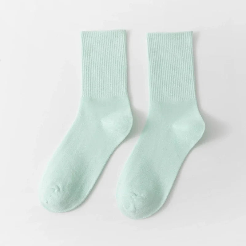 33 Farben Sommer Baumwolle Weiche Socken Fröhlich Bunte Damen Mid-Tube Strümpfe Modetrend Rot Grün Knöchelsocken Herbst Strumpfwaren