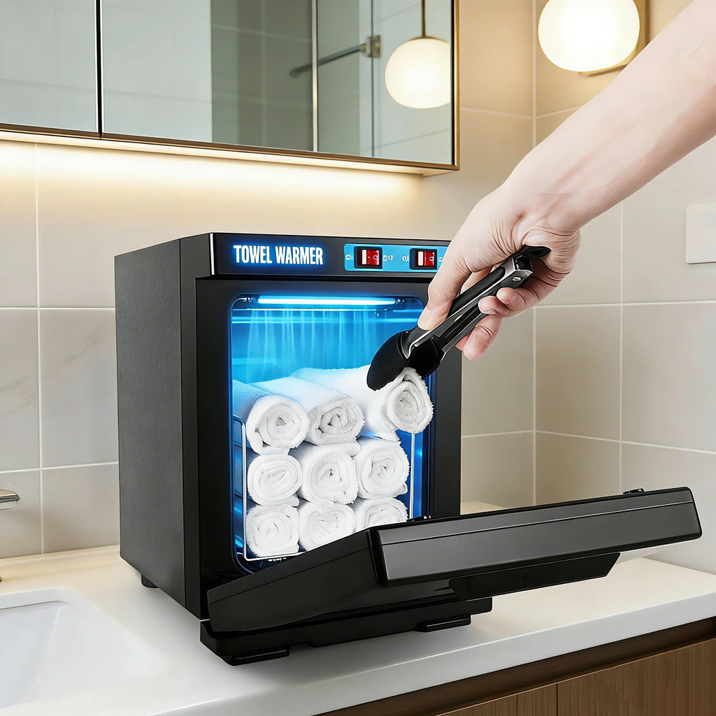 5L UV-Sterilisator Handtuchwärmer, 150W schnelle Erwärmung Aluminiumkammer, Professionell für Spa- & Schönheitssalon-Hygiene