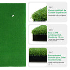 Golfschlagmatte, Reel Feel Golf-Übungsmatte mit Kunstrasen und 2 Tee-Positionen, 3 Gummi-Tees enthalten, Golf Putting