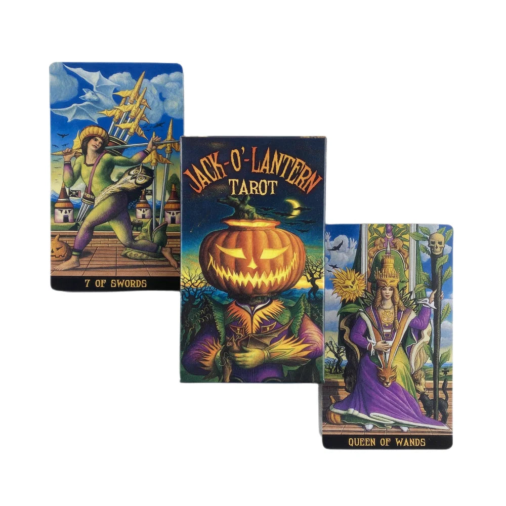 Jack-O'-Lantern Tarot Cards A 78 Deck Oracle English Visions Divination Edition Borad Playing Games