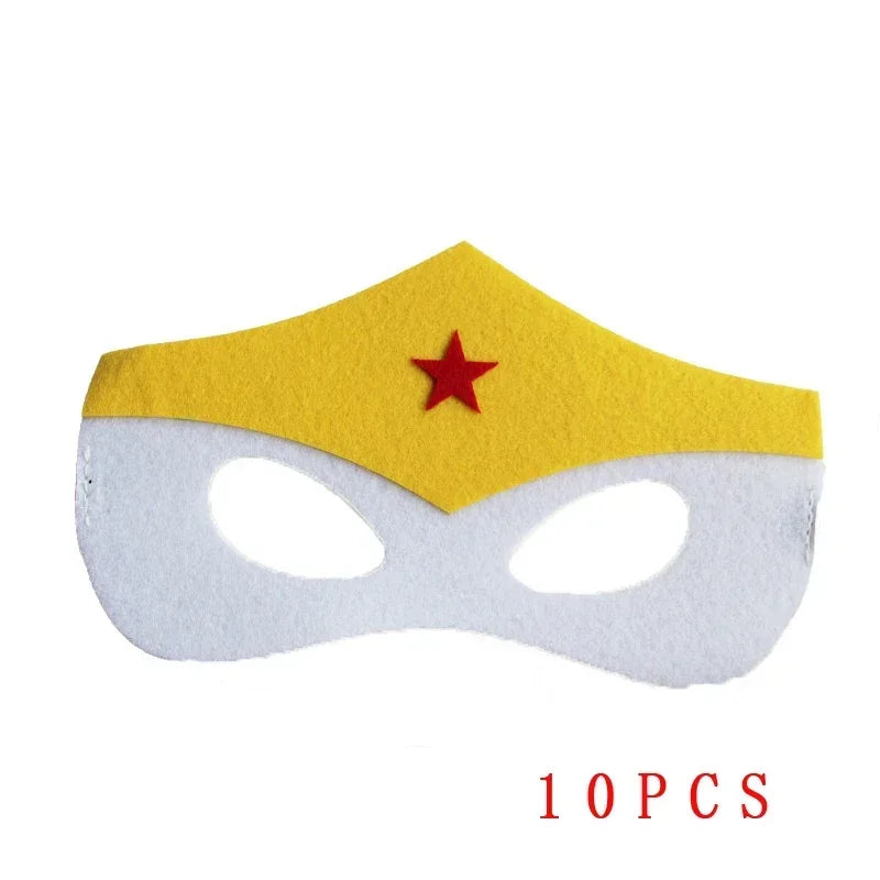 32/28/10 Stück/Los Superheldenmaske Cosplay Weihnachten Halloween Kinder Erwachsene Karneval Party Requisiten Kindergeburtstag Filz Maskerade