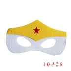 32/28/10 Stück/Los Superheldenmaske Cosplay Weihnachten Halloween Kinder Erwachsene Karneval Party Requisiten Kindergeburtstag Filz Maskerade