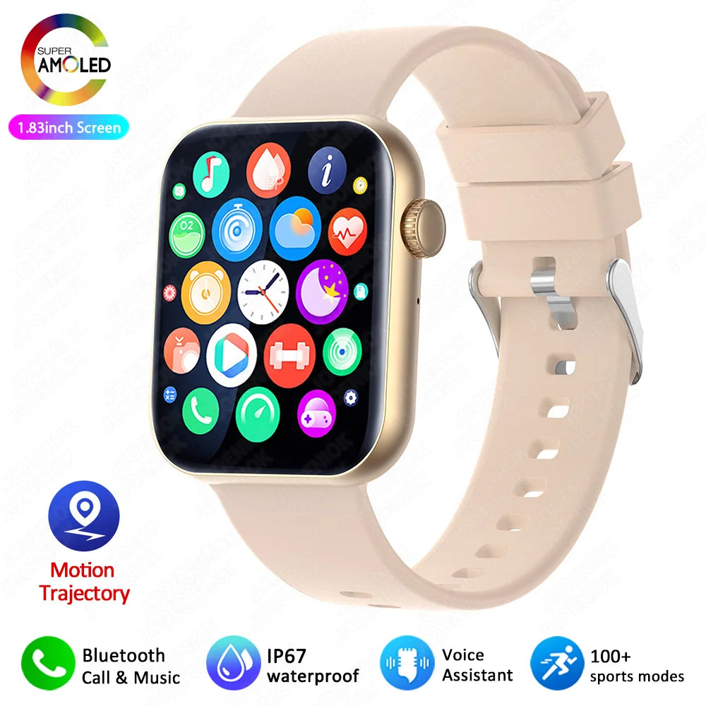 2025 Neue Sport Smartwatch Herren Full Touchscreen Herzfrequenz Bluetooth Anruf 1,9 Zoll KI-Sprache IP68 Wasserdichte Smartwatch Damen