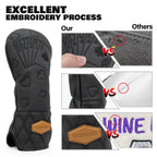Black Lucky Poker Design Hochwertige Headcovers Bestickung Golfschläger Driver Head Fairwayholz Hybrid Headcovers 3 Holz Headc