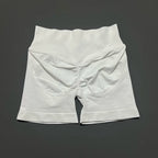 HISTELLO Impacts Shorts 4.5" Women Fitness Sports Biker Shorts Low Waist Gym Short Workout Scrunch Butt Yoga Seamless Leggings