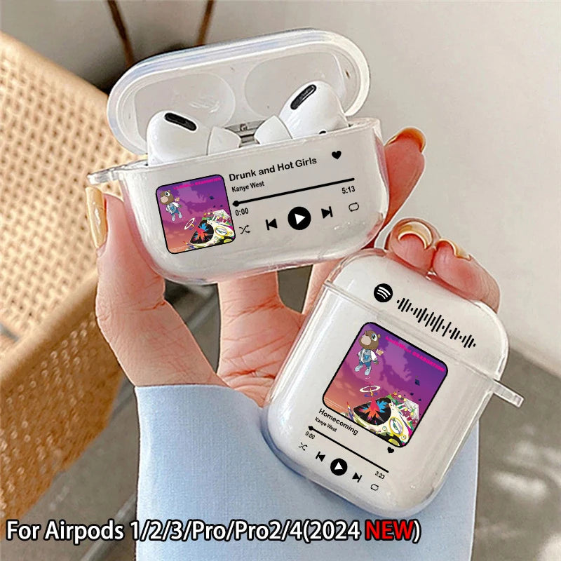 Creative Music Album Case for Airpod Pro2 1 2 3 4 Pro Rapper Kanye Wireless Headphone Cover for Air Pods 4rd Gen Hauptbild
