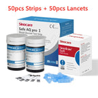 Sinocare Safe AQ pro Ⅰ Blutzuckermessgerät Glucometer Kit Diabetes Tester Medizinisches Blutzuckermessgerät oder nur Teststreifen Lanzetten