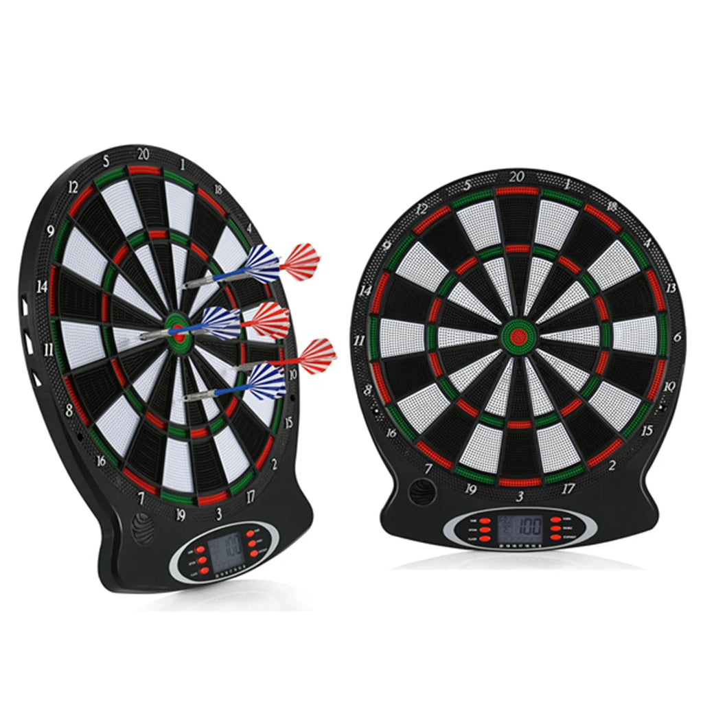 Professionelle elektronische Dartscheibe mit LCD-Anzeige, 6 Darts inklusive, für Zuhause, Bar und Party