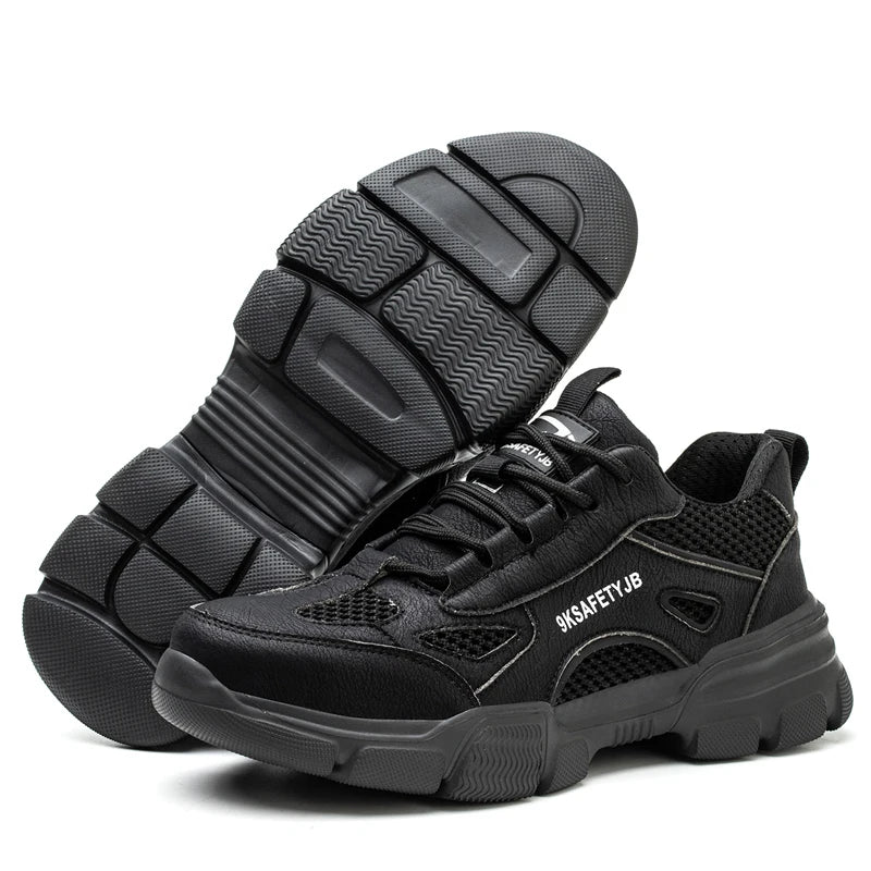 Neue Unisex Sicherheitsschuhe Herren Arbeits-Sneaker Unzerstörbare Sicherheitsstiefel Damen Schuhe Herren Stahlkappenschuhe Sportlicher Stil