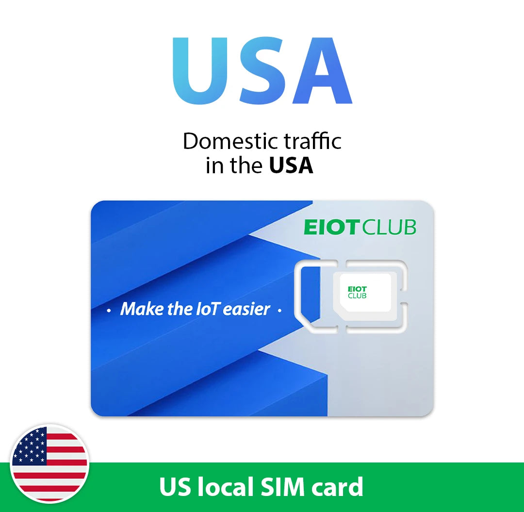 EIOTCLUB USA Prepaid SIM-Karte 1GB AT&T, T-Mobile, High-Speed-Netzwerk, Nur-Daten-SIM für Telefon, Überwachungskamera, Router, Hotspot Hauptbild