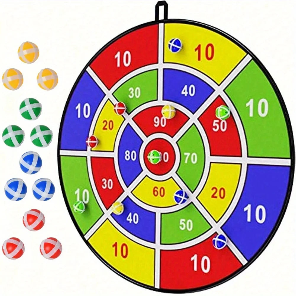 66cm/73cm Großes Kinder-Dartscheiben-Set, faltbare Dartscheibe, praktisch für drinnen und draußen. Neujahrsgeschenk