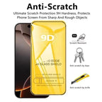 1-5 Stücke 9D Full Cover Panzerglas für iPhone 17 16 15 11 12 13 14 Pro Max 16E Displayschutzfolie für iPhone 13 Mini XR X XS Max