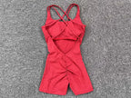 Gepolsterter Activewear Gym Yoga Bodysuit Damen Fitness Kleidung Damen Workout Weibliche Sportoutfit Anzüge Trainings Jumpsuit