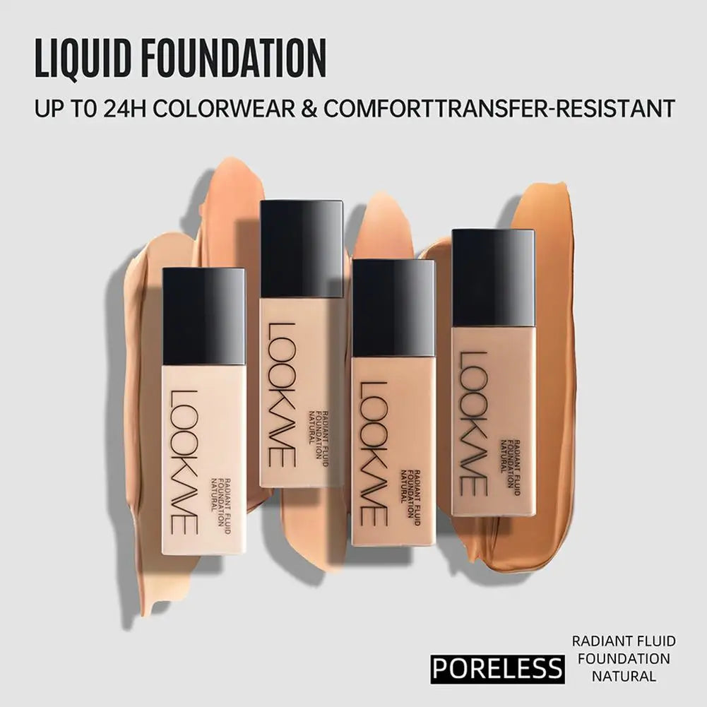 1 Stück flüssige Foundation, langanhaltend, volle Deckkraft, mattierende Creme, CC Foundation Make-up Concealer, natürliche flüssige Basis, feuchtigkeitsspendend