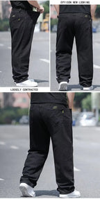 Übergroße Jeans für Männer Herrenjeans Hosen Denimhosen Herrenjeans Große Größe Baggy Y2k Herren Cargohosen Schwarz Neue weite Beinhosen